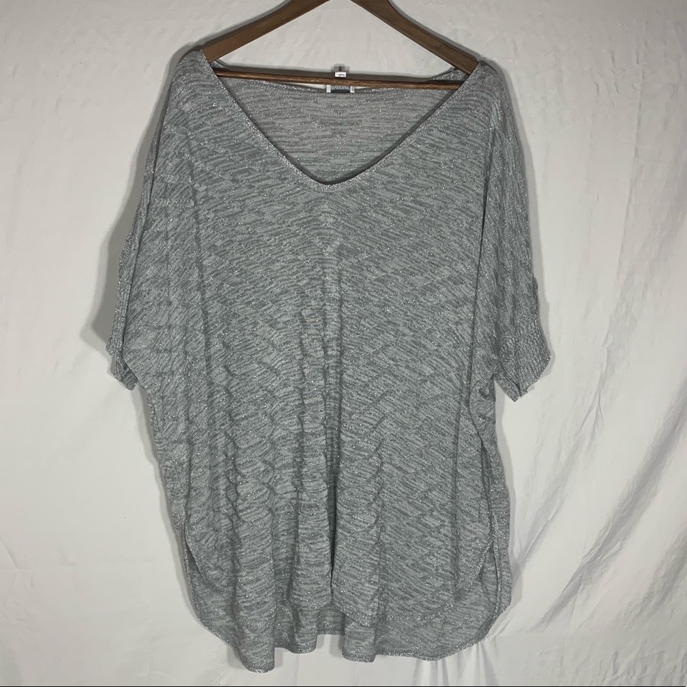 Avenue Brand Silver Blouse Plus 22/24